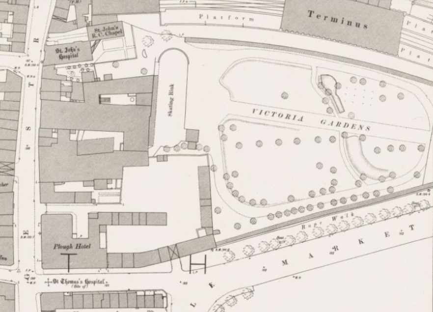 Northampton - Victoria Gardens : Map credit National Library of Scotland